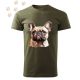 Francia Bulldog (20) mintás Férfi-unisex póló - Több színben