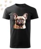 Francia Bulldog (20) mintás Férfi-unisex póló - Több színben