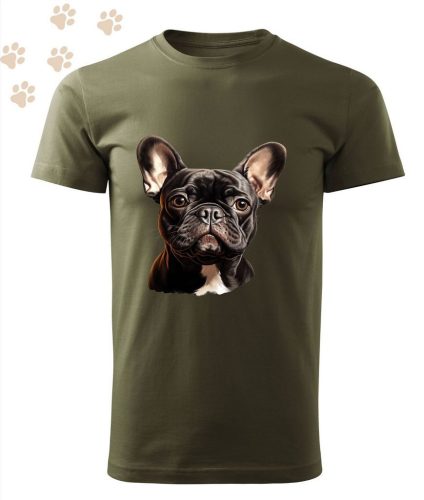 Francia Bulldog (21) mintás Férfi-unisex póló - Több színben