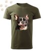 Francia Bulldog (22) mintás Férfi-unisex póló - Több színben