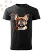 Francia Bulldog (23) mintás Férfi-unisex póló - Több színben