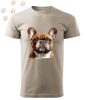 Francia Bulldog (23) mintás Férfi-unisex póló - Több színben