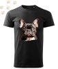 Francia Bulldog (24) mintás Férfi-unisex póló - Több színben