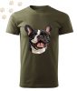 Francia Bulldog (25) mintás Férfi-unisex póló - Több színben