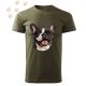 Francia Bulldog (25) mintás Férfi-unisex póló - Több színben
