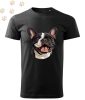 Francia Bulldog (25) mintás Férfi-unisex póló - Több színben