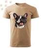 Francia Bulldog (25) mintás Férfi-unisex póló - Több színben