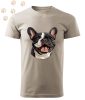 Francia Bulldog (25) mintás Férfi-unisex póló - Több színben