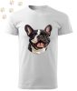 Francia Bulldog (25) mintás Férfi-unisex póló - Több színben