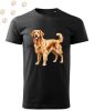 Golden Retriever (01) mintás Férfi-unisex póló - Több színben