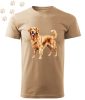 Golden Retriever (01) mintás Férfi-unisex póló - Több színben