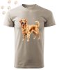 Golden Retriever (01) mintás Férfi-unisex póló - Több színben