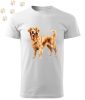 Golden Retriever (01) mintás Férfi-unisex póló - Több színben