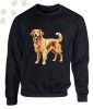 Golden Retriever (01) mintás kereknyakú pulóver - Több színben