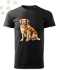 Golden Retriever (02) mintás Férfi-unisex póló - Több színben