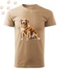 Golden Retriever (02) mintás Férfi-unisex póló - Több színben