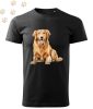 Golden Retriever (03) mintás Férfi-unisex póló - Több színben