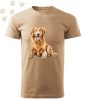 Golden Retriever (03) mintás Férfi-unisex póló - Több színben