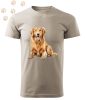 Golden Retriever (03) mintás Férfi-unisex póló - Több színben