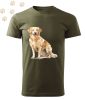 Golden Retriever (04) mintás Férfi-unisex póló - Több színben