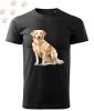 Golden Retriever (04) mintás Férfi-unisex póló - Több színben