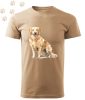 Golden Retriever (04) mintás Férfi-unisex póló - Több színben