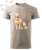 Golden Retriever (04) mintás Férfi-unisex póló - Több színben