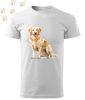 Golden Retriever (04) mintás Férfi-unisex póló - Több színben