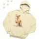 Golden Retriever (04) mintás kapucnis pulóver - Több színben