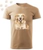 Golden Retriever (05) mintás Férfi-unisex póló - Több színben