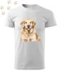 Golden Retriever (05) mintás Férfi-unisex póló - Több színben