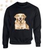 Golden Retriever (05) mintás kereknyakú pulóver - Több színben