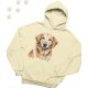 Golden Retriever (06) mintás kapucnis pulóver - Több színben