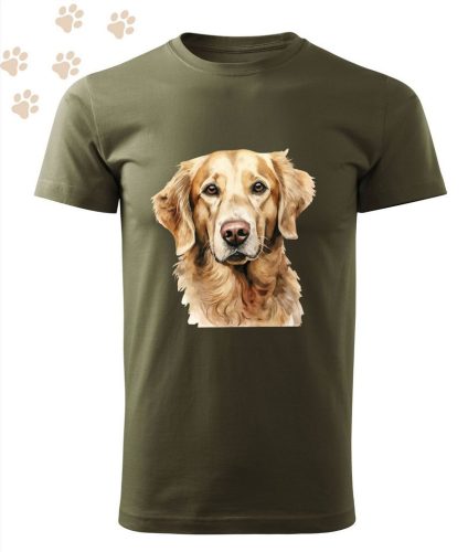 Golden Retriever (07) mintás Férfi-unisex póló - Több színben