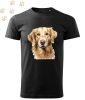 Golden Retriever (07) mintás Férfi-unisex póló - Több színben