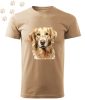 Golden Retriever (07) mintás Férfi-unisex póló - Több színben