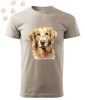 Golden Retriever (07) mintás Férfi-unisex póló - Több színben