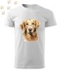 Golden Retriever (07) mintás Férfi-unisex póló - Több színben