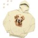 Golden Retriever (07) mintás kapucnis pulóver - Több színben