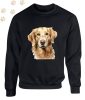 Golden Retriever (07) mintás kereknyakú pulóver - Több színben