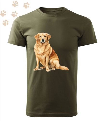 Golden Retriever (08) mintás Férfi-unisex póló - Több színben