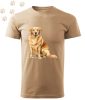 Golden Retriever (08) mintás Férfi-unisex póló - Több színben