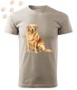 Golden Retriever (08) mintás Férfi-unisex póló - Több színben