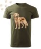 Golden Retriever (09) mintás Férfi-unisex póló - Több színben