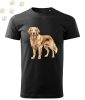 Golden Retriever (09) mintás Férfi-unisex póló - Több színben