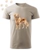 Golden Retriever (09) mintás Férfi-unisex póló - Több színben