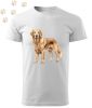 Golden Retriever (09) mintás Férfi-unisex póló - Több színben