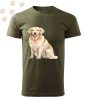 Golden Retriever (11) mintás Férfi-unisex póló - Több színben