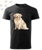 Golden Retriever (11) mintás Férfi-unisex póló - Több színben