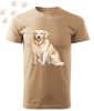 Golden Retriever (11) mintás Férfi-unisex póló - Több színben